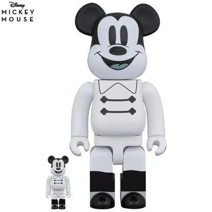 400% en 100% Bearbrick-set - Mickey Mouse (Nacht), gehele foto