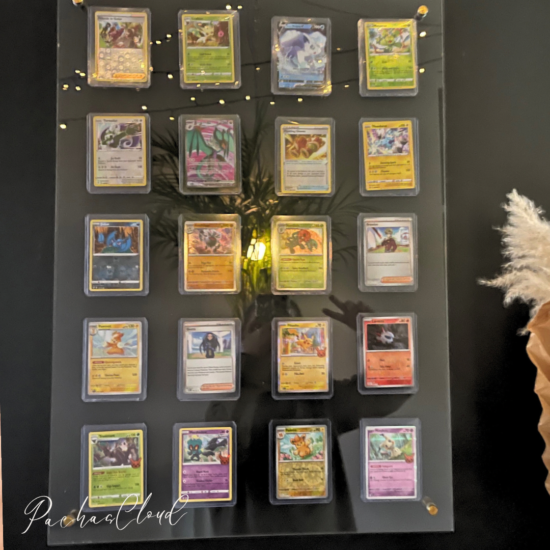 Pokemon trading cards showcase plexiglas acryl kunst