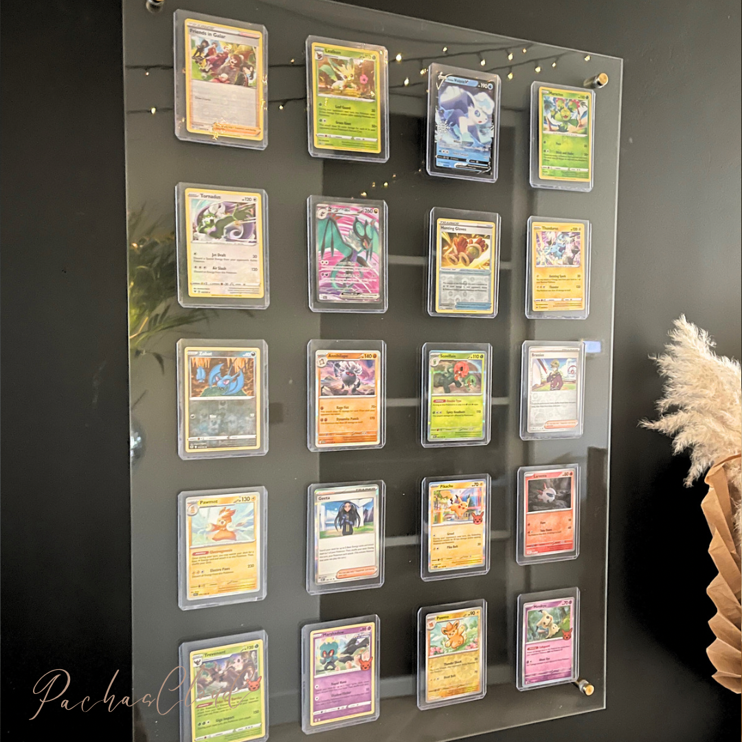 Pokemon trading cards showcase plexiglas acryl kunst