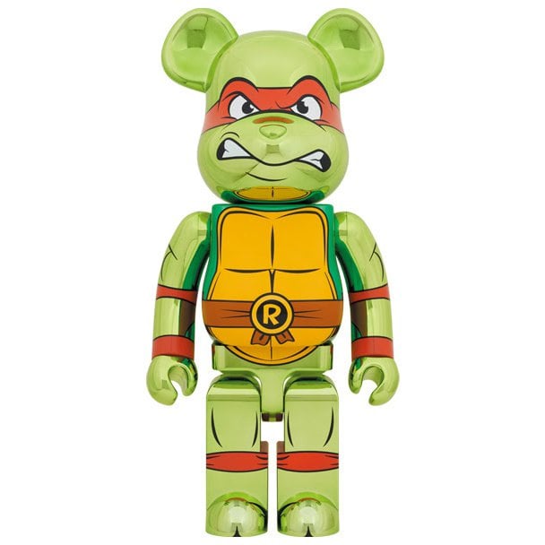 1000% Bearbrick - Raphael Chrome Teenage Mutant Ninja Turtles. gehele foto
